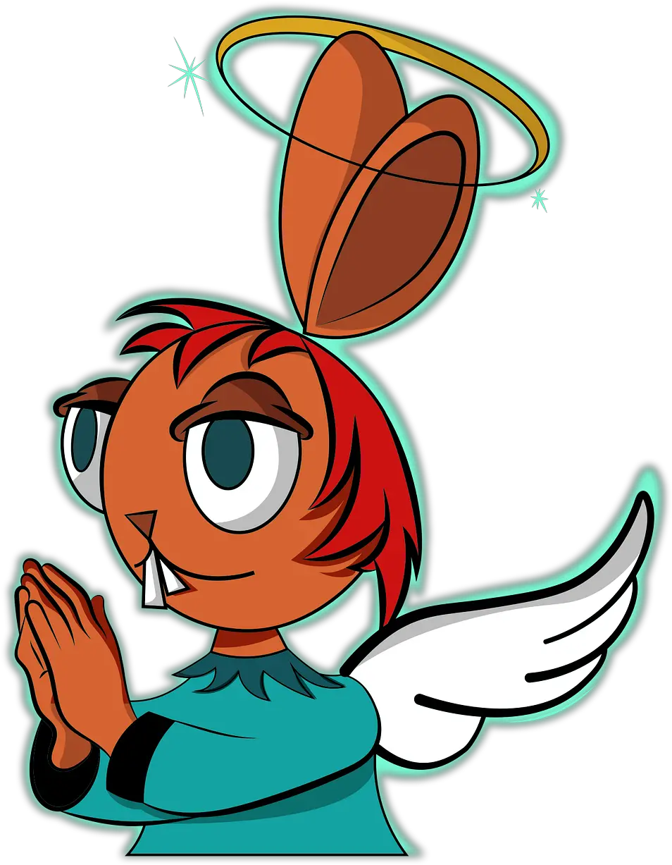 Bunny Rabbit Angel Free Vector Graphic On Pixabay Fictional Character Png Cartoon Wings Png