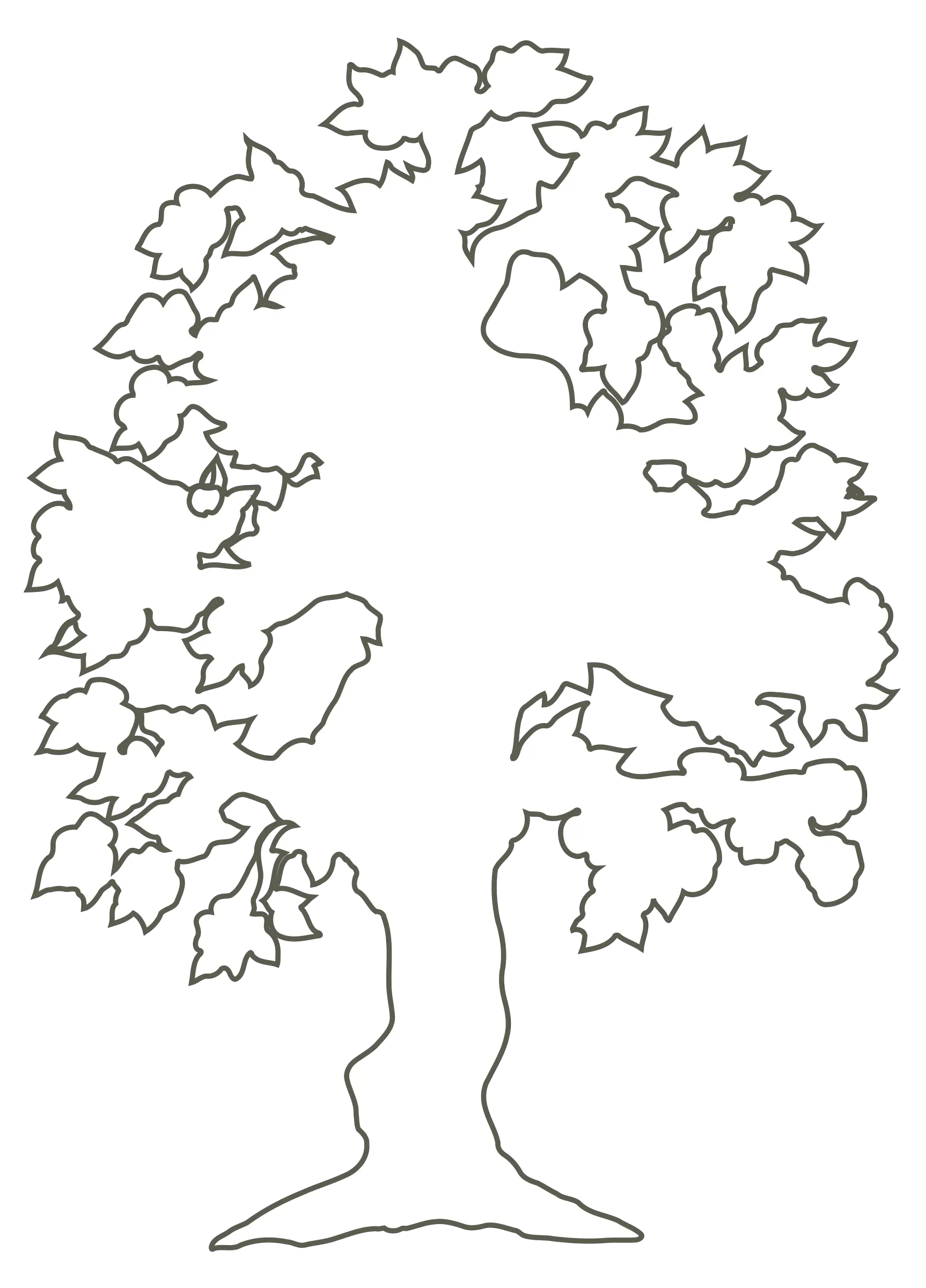 Download Clipart White Tree Silhouette Png Full Size Png Outline Of A Tree Tree Silhouette Png