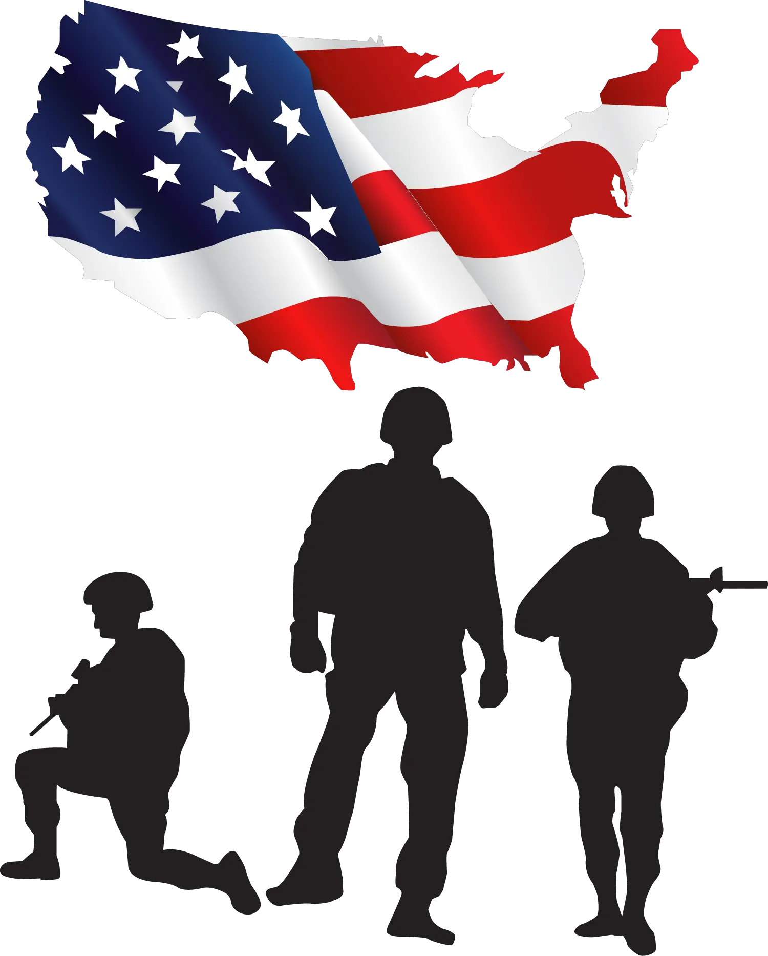 American Soldier Silhouette Png Clipart Armed Forces Day 2020 Soldier Silhouette Png