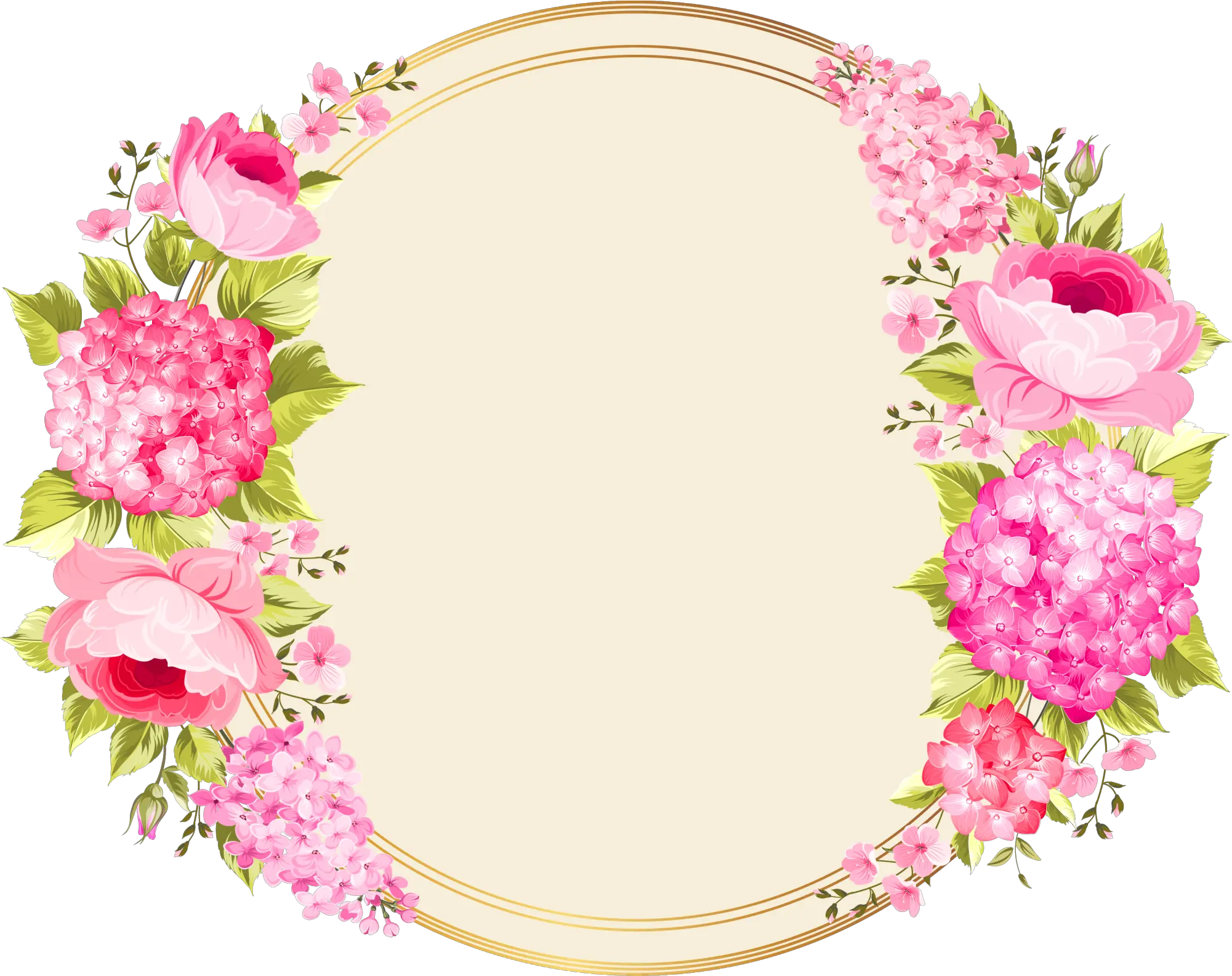 Free Png Floral Frame Floral Circle Border Png Floral Circle Png