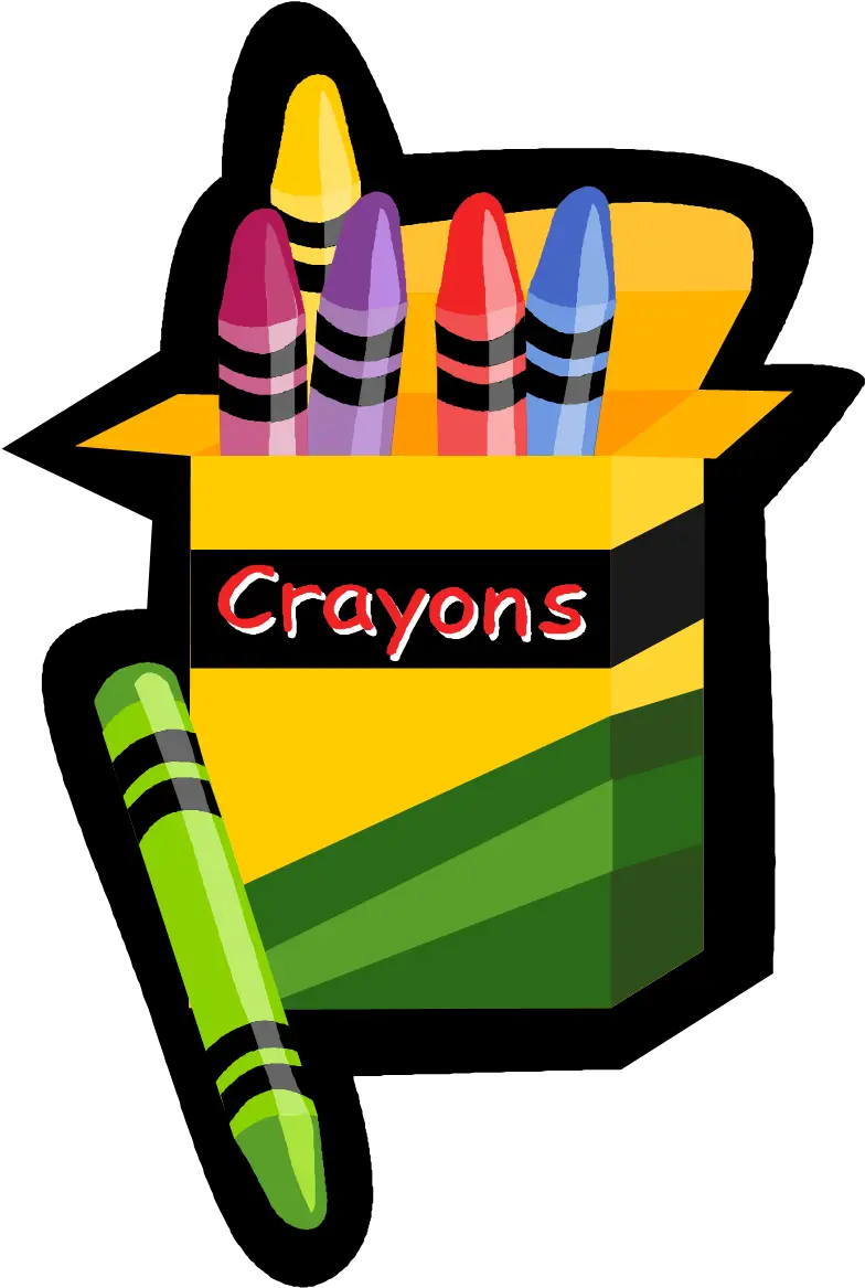 Crayons Clipart Coloring Contest Clip Art Cartoon School Supplies Png Competition Png