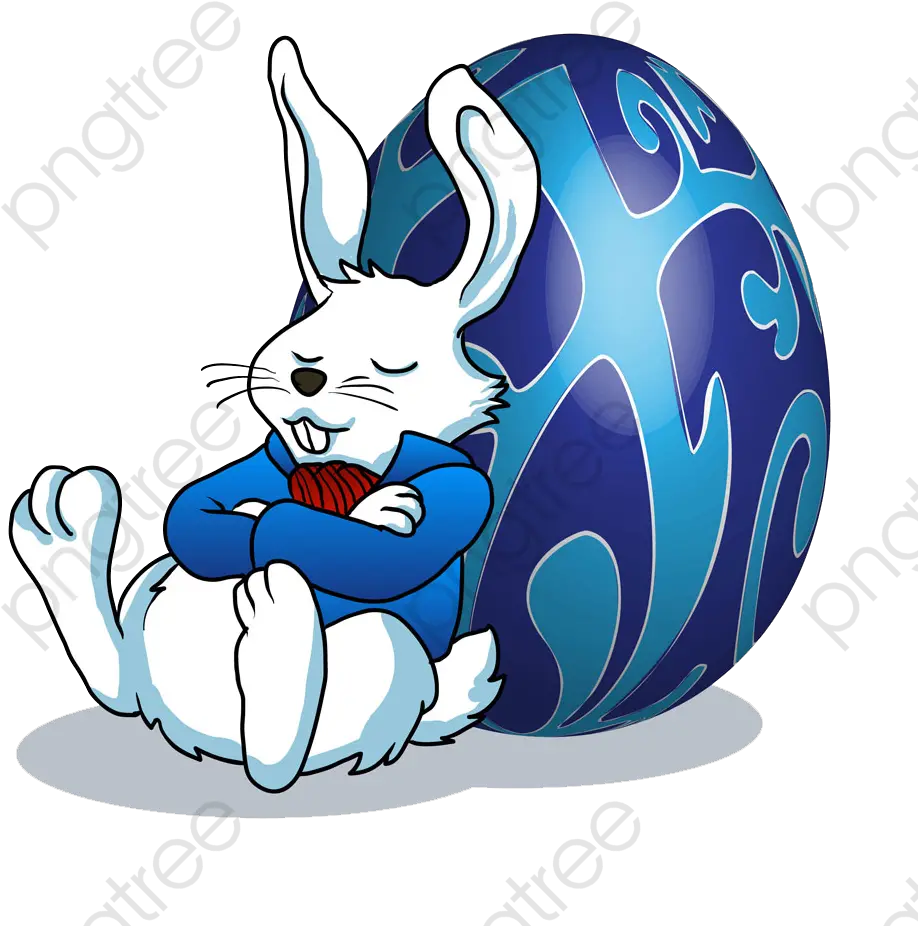 Bunny Clipart Png Transparent Easter Bunny Sleeping Full Sleeping Rabbit Cartoon Easter Bunny Transparent