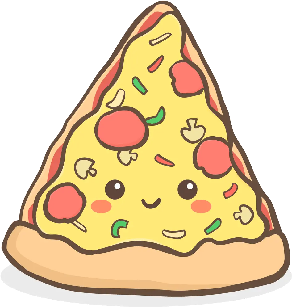 Free Download Cute Pizza Clipart Dibujos De Comida Chatarra Png Cartoon Food Png