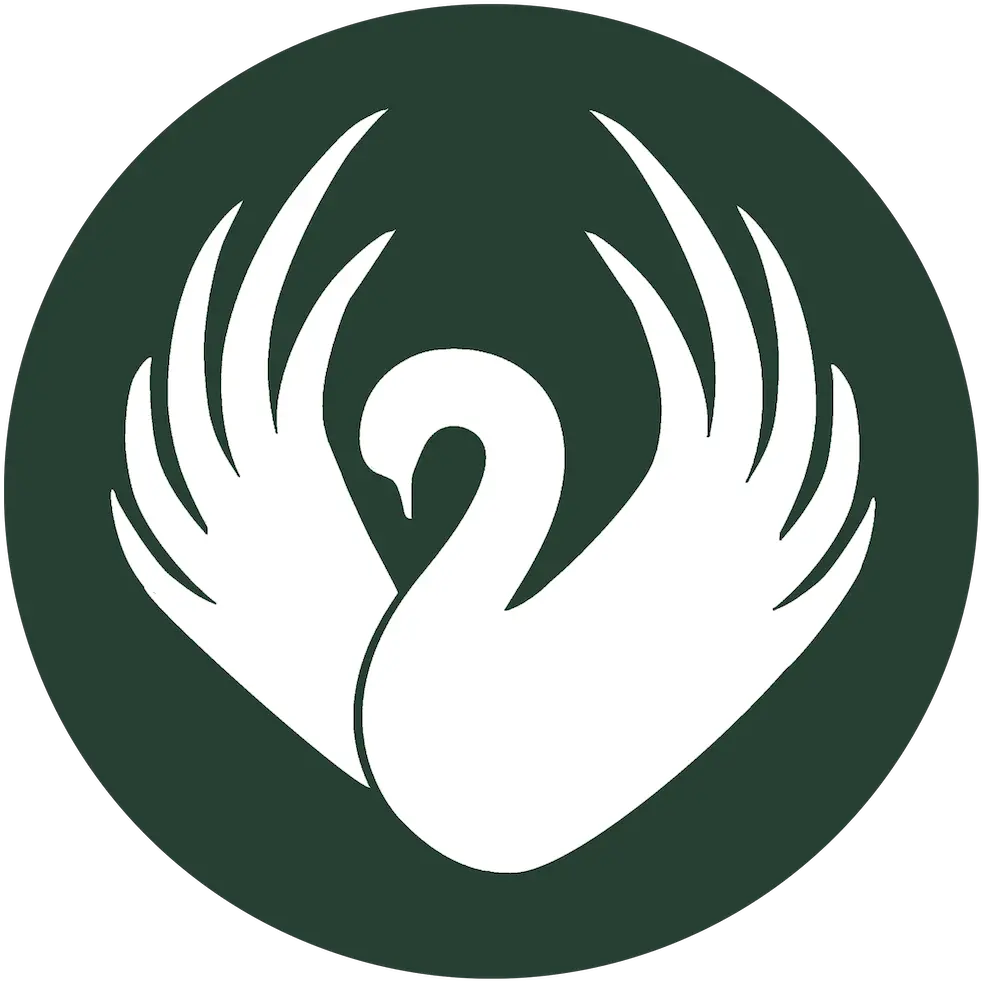 White Swan Start Png Logo