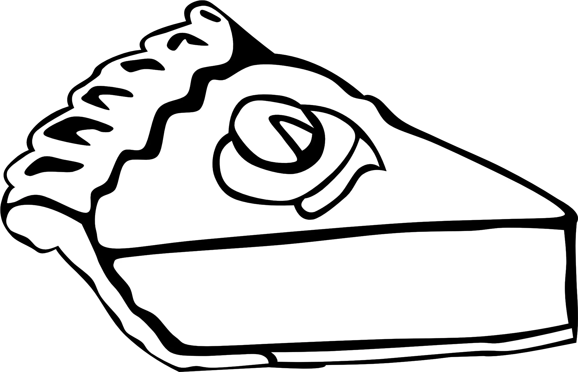 Library Of Black And White Image Transparent Stock Pie Black And White Png Cartoon Food Png