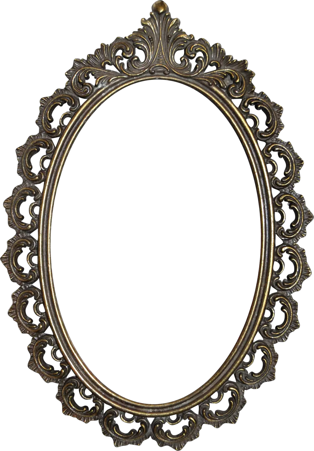 Download Golden Mirror Frame Png Image Oval Mirror Frame Png Oval Frame Png