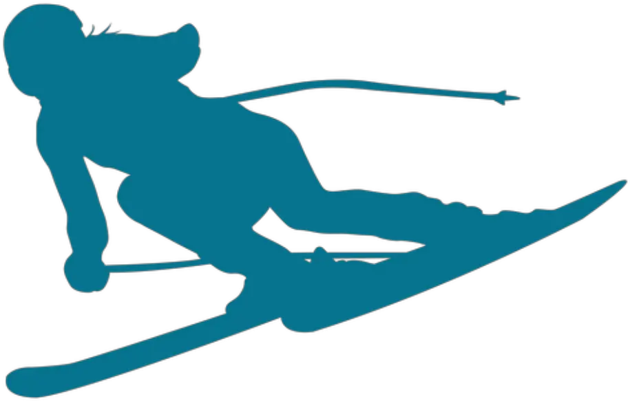 Alpine Skiing Winter Sport Vector Female Ski Silhouette Png Skiing Png