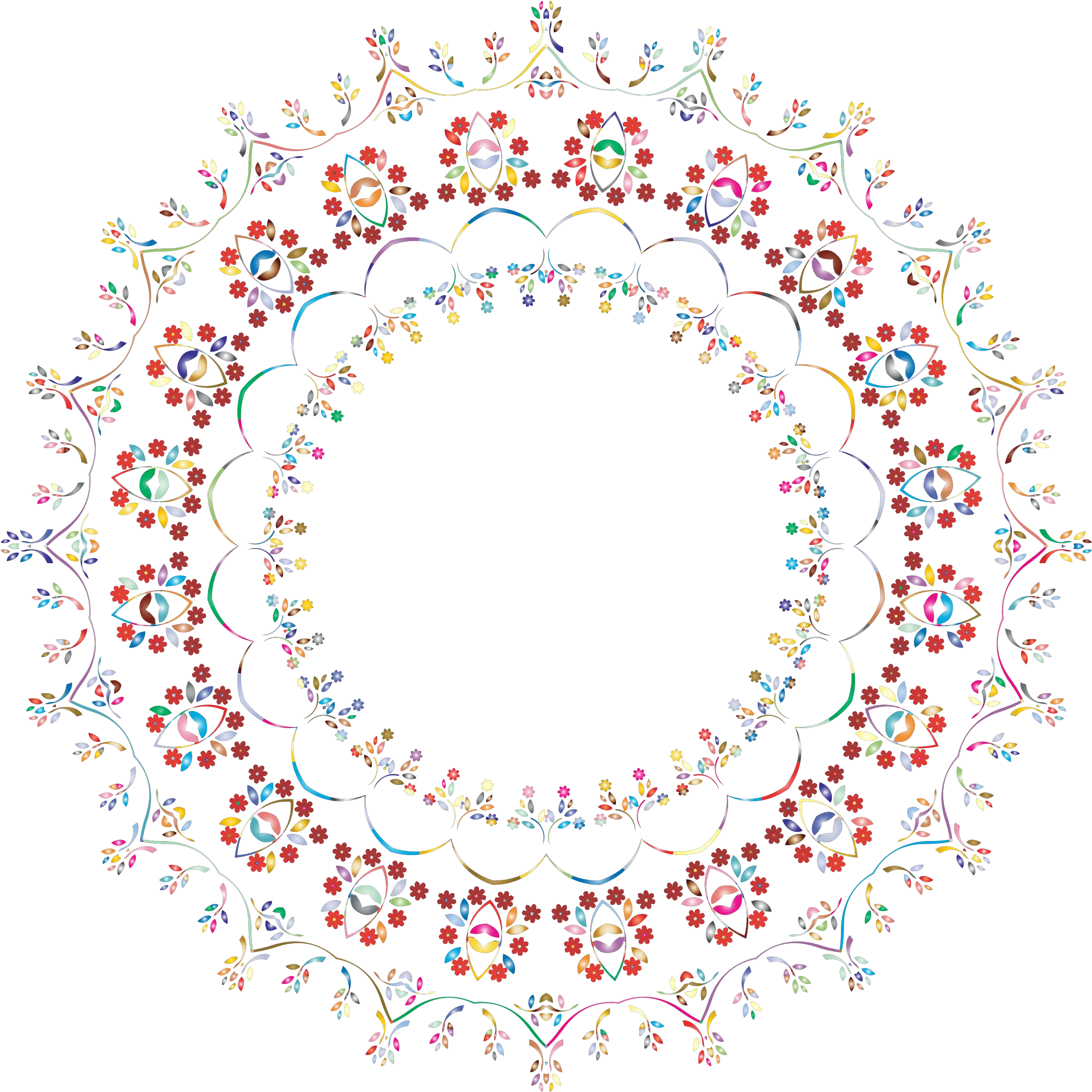 Floral Frame 10 No Background Icons Png Floral Circle Frame No Background Floral Circle Png