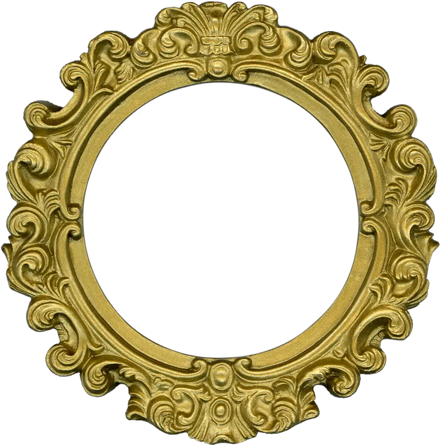 Gold Transparent Png Round Photo Frame Round Vintage Picture Frame Golden Frame Png