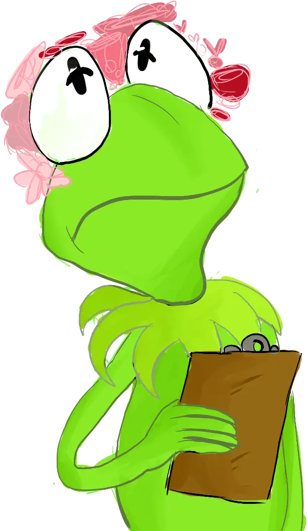 I Can Draw Kermit The Frog In Flower Crowns All Cartoon Draw Kermit The Frog Png Kermit Png