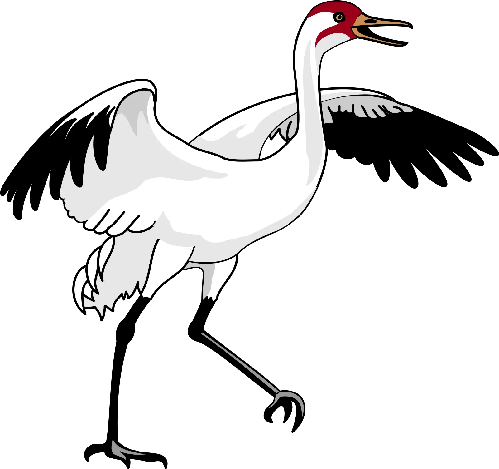 Swan 3 Png Images Cartoon Crane Bird Clipart Crane Bird Png