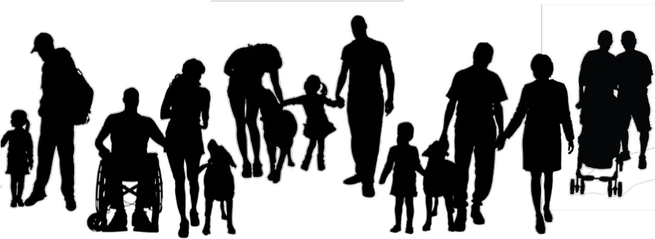 Parade Of Pets U0026 People Interaction Png Person Walking Silhouette Png