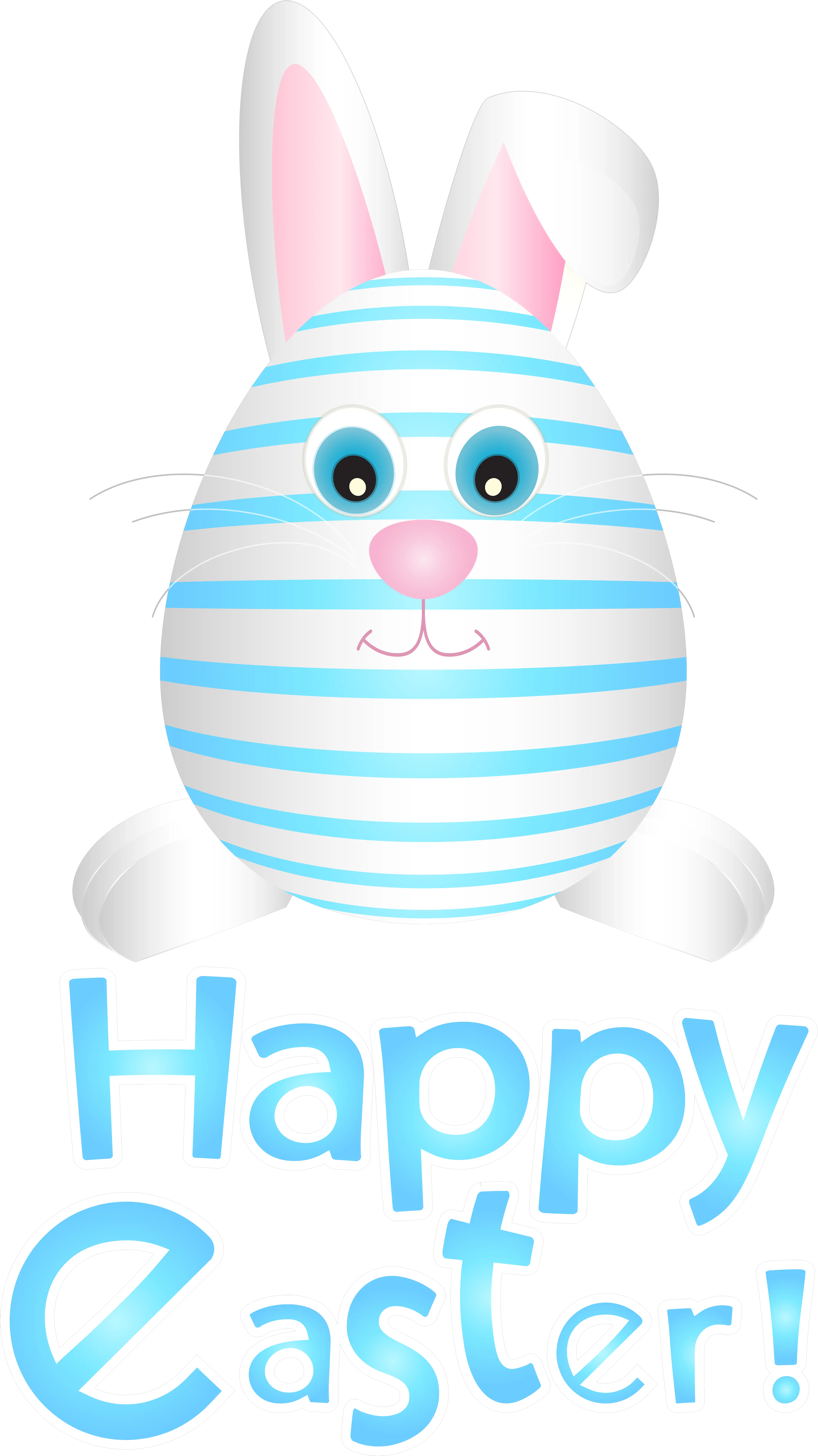 Download Blue Easter Transparent Paper Egg Bunny Clipart Png Cartoon Easter Egg Transparent