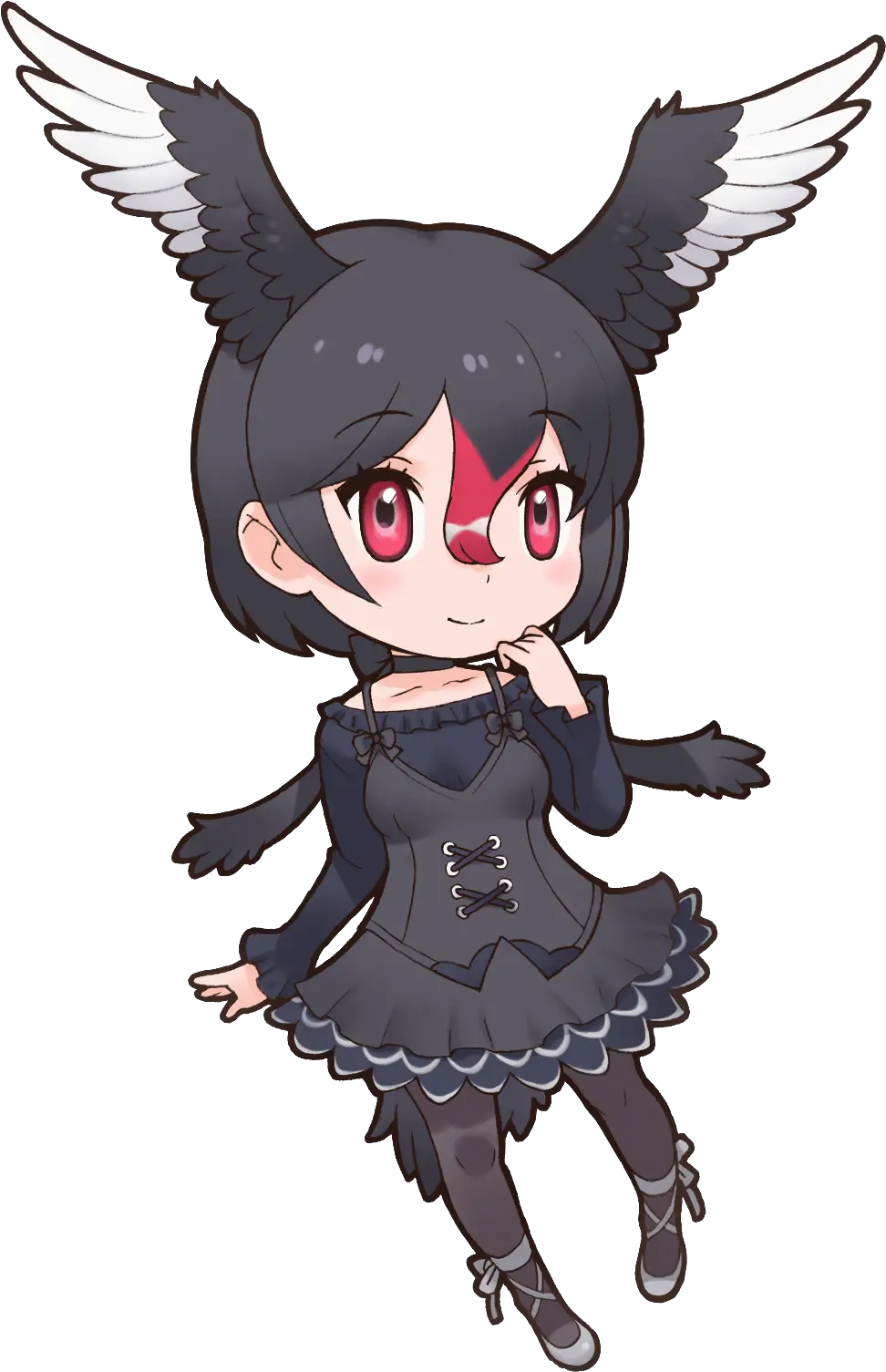 Black Swan Japari Library The Kemono Friends Wiki Kemono Friends Black Swan Png Swan Png