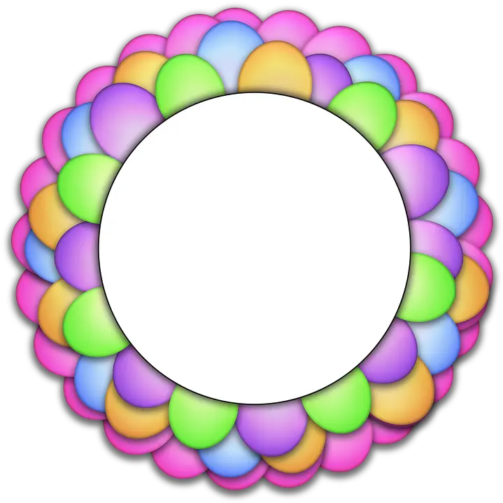 Balloons Circle Frame Copy Free Image On Pixabay Circle Png Transparent Circle Frame