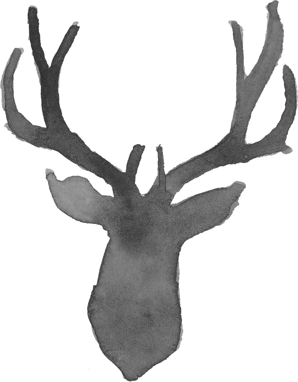 6 Watercolor Deer Silhouette Png Transparent Onlygfxcom Reindeer Reindeer Transparent