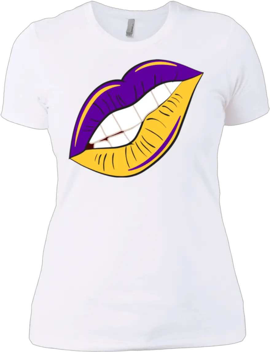 Purple And Gold Lips Slim Fit Trumpeter Swan Png Gold Lips Png