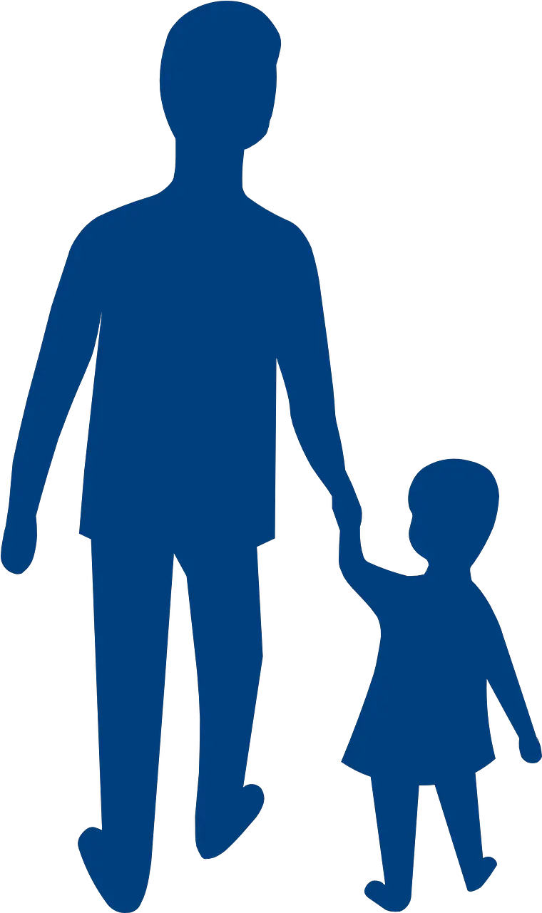 Father Child Silhouette Free Vector Graphic On Pixabay Parent As Role Model Png Family Walking Png