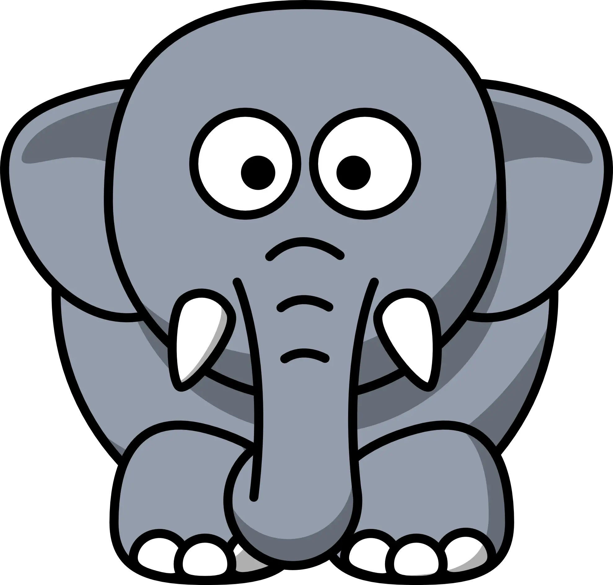 Grey Elephant Cliparts Free Download Cartoon Elephant Clipart Png Elephant Clipart Transparent Background