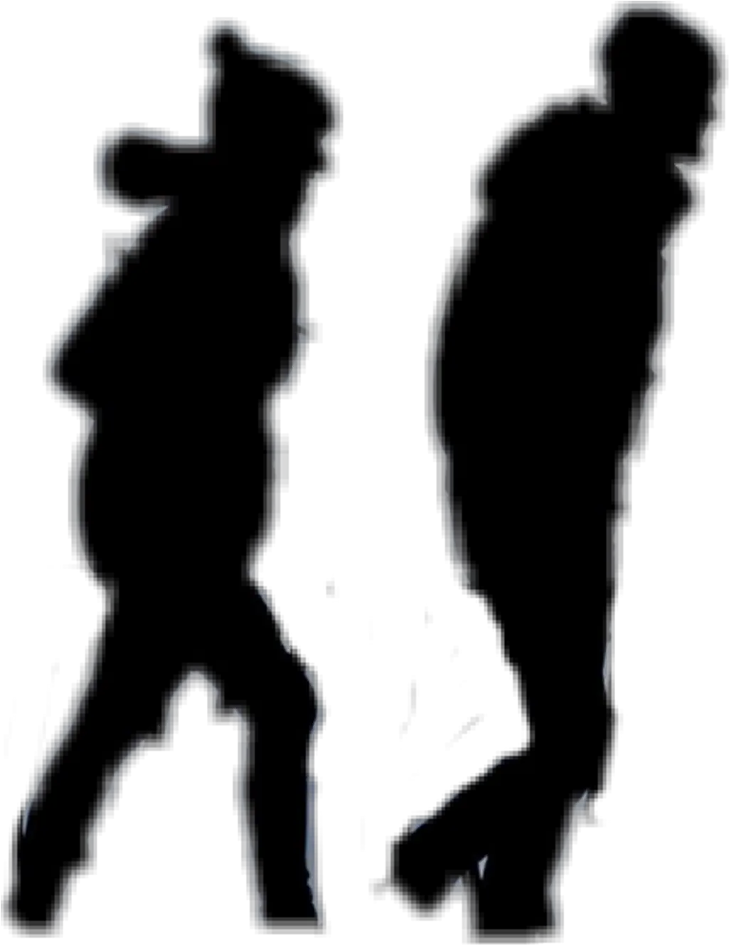 Download Freetoedit Remixit Man Women Walking Sticker Silhouette Png Shadow Man Png