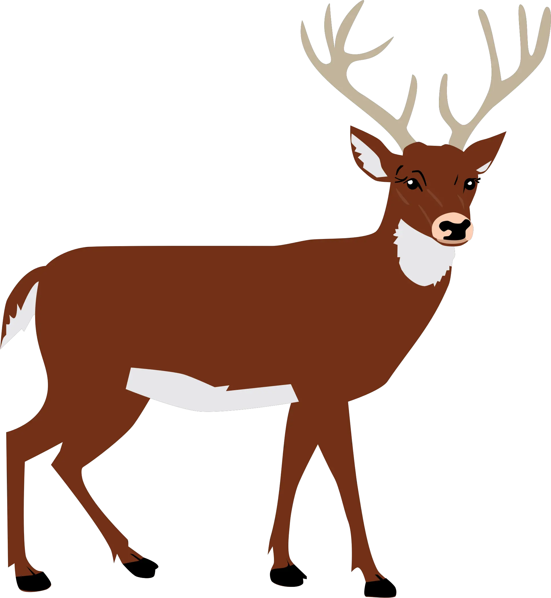 Animal Vector Png Transparent Vectorpng Images Deer Silhouette Transparent Background Animal Clipart Png