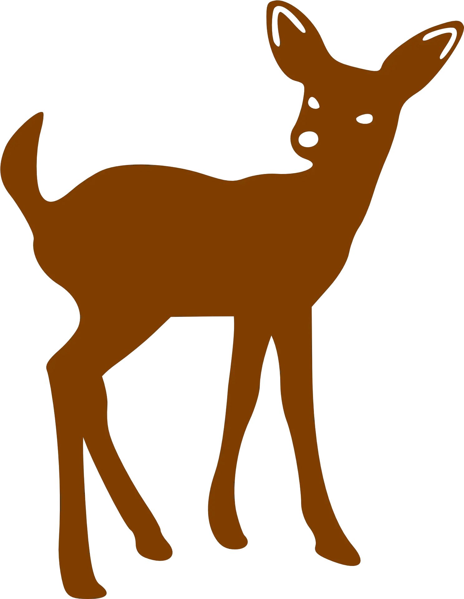 Deer Face Silhouette Clipart Baby Deer Silhouette Png Face Silhouette Png