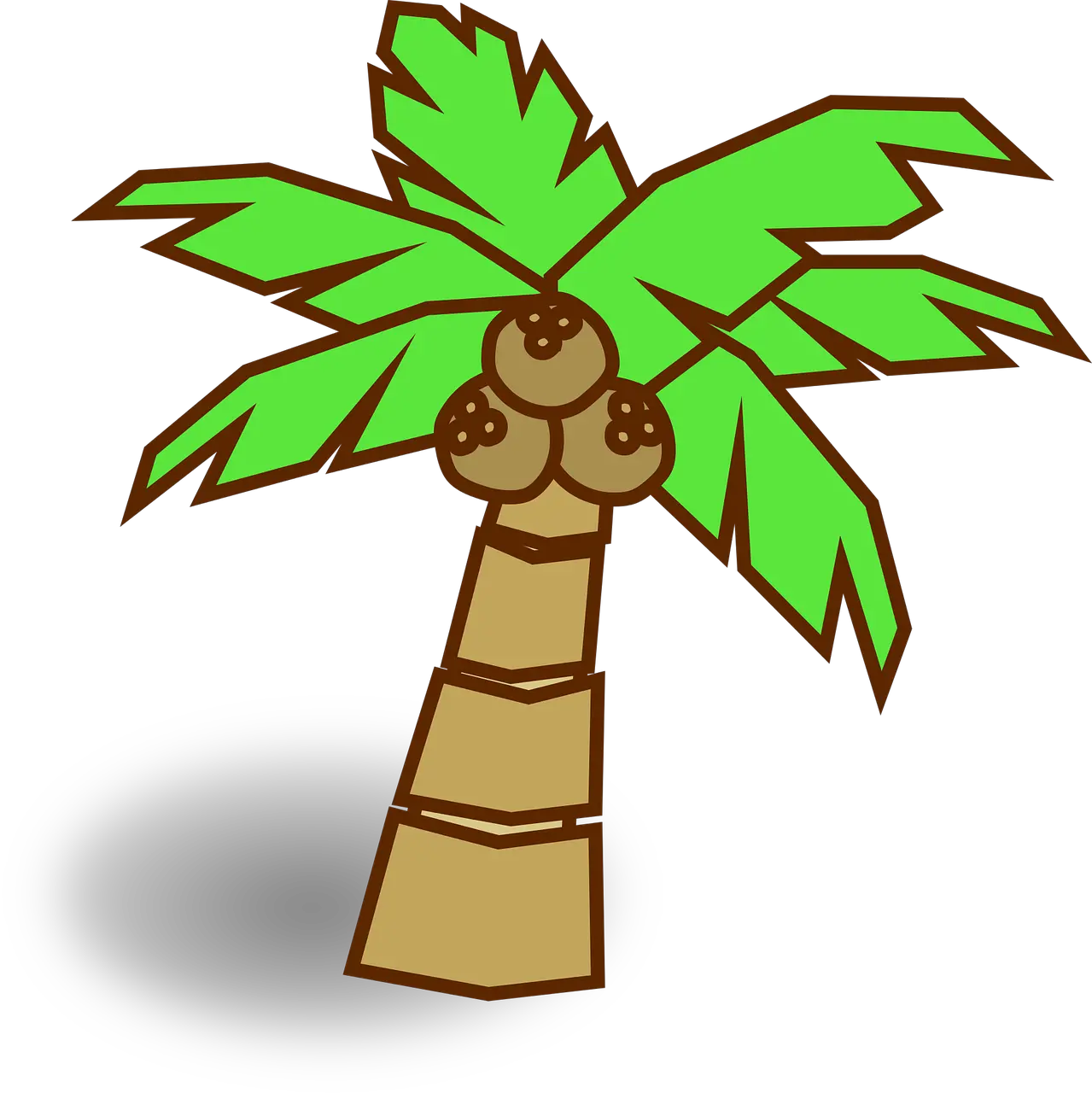 Palm Tree Silhouette Emoji Leaf Dibujos De Plantas De Coco Png Palm Tree Emoji Png