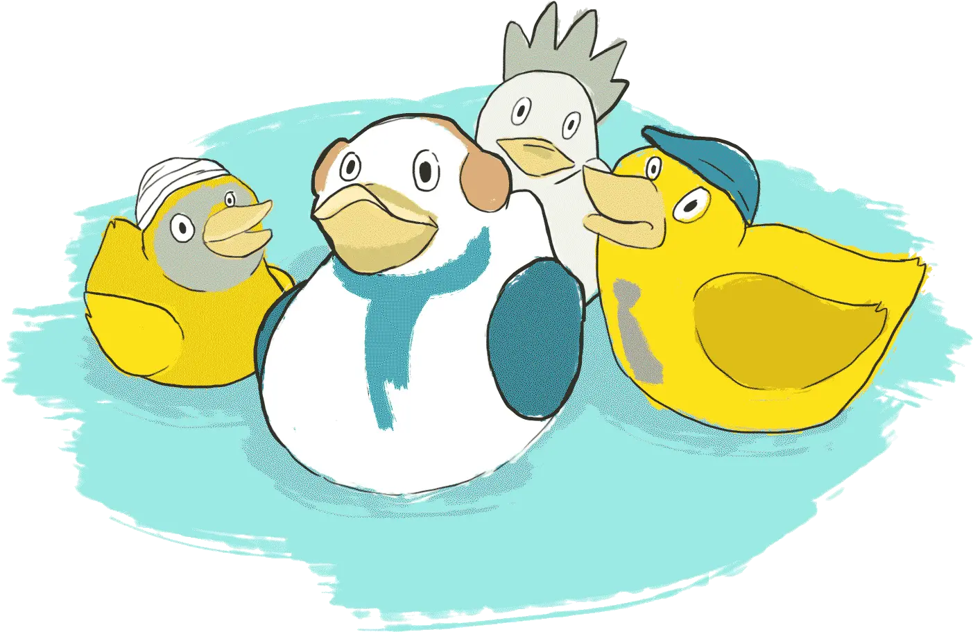 Good Evil And A Rubber Duck Full Size Png Download Seekpng Cartoon Rubber Duck Png