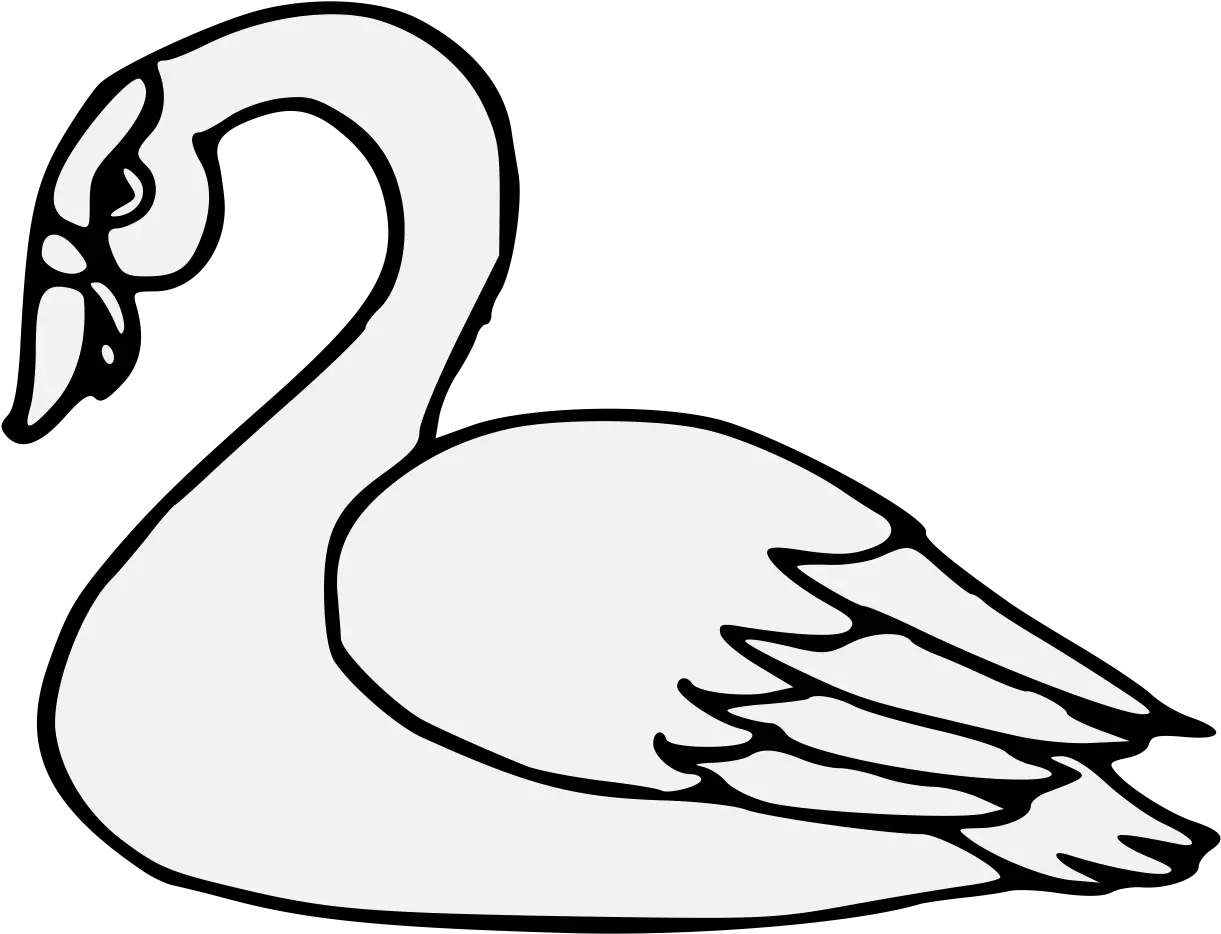 Library Of Swan Heart Jpg Black And White Png Files Swan Drawing Png Swan Png