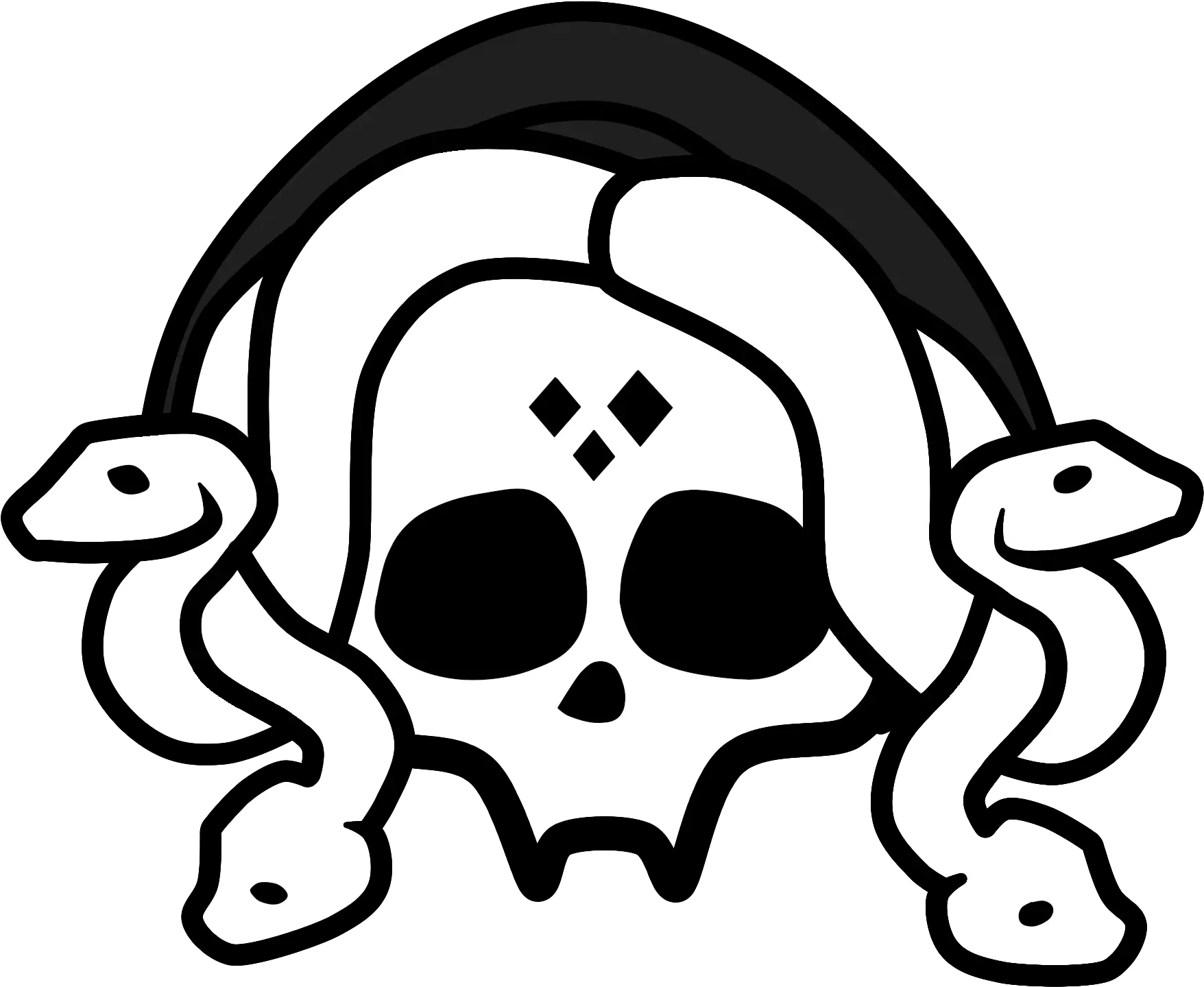 Viper Logo Fangs Black And White Png Transparent Cartoon Monster High Viperine Gorgon Skullette Fangs Png