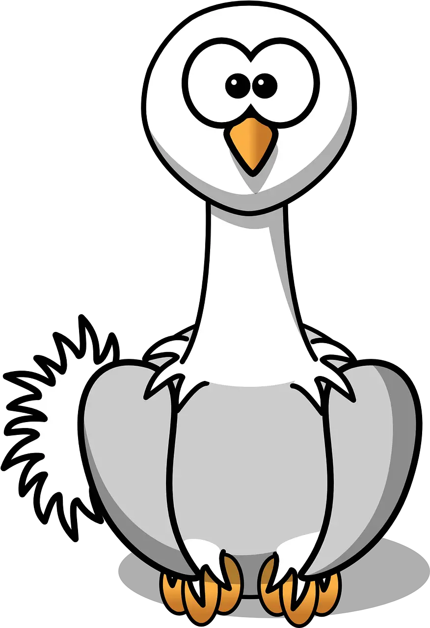 Swan Bird Cute Free Vector Graphic On Pixabay Cartoon Ostrich Clipart Png Swan Png