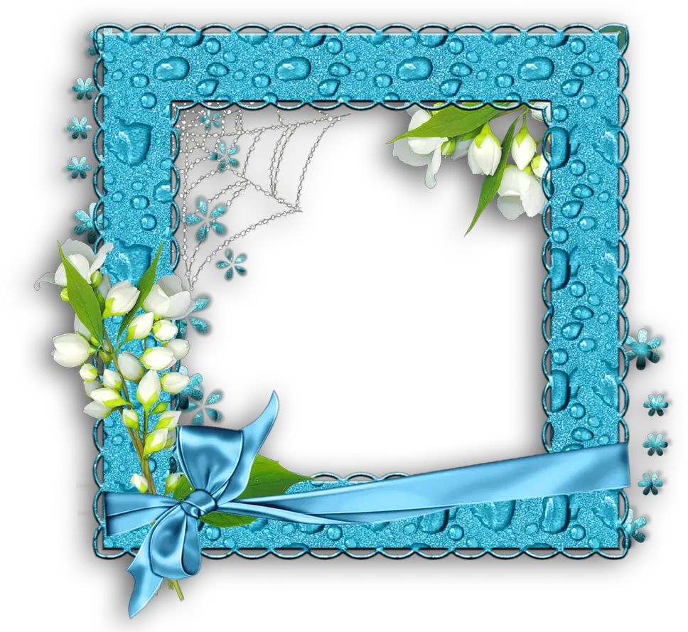 Download Blue Water Png Photo Frame Png Blue Wedding Frame Png Water Png