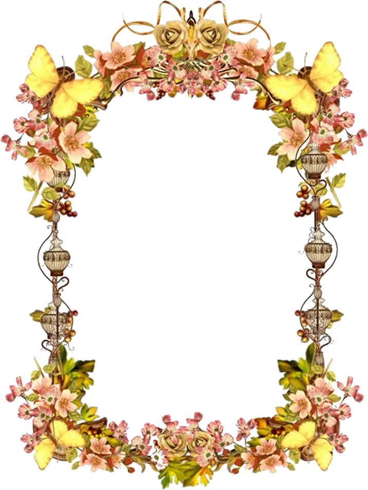 Photo Frame Png Images Transparent Flowers Deviantart Border Vintage Frame Transparent Background