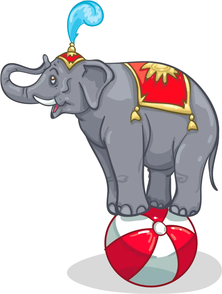 Transparent Circus Elephant Clipart Cartoon Circus Elephant Png Elephant Clipart Png