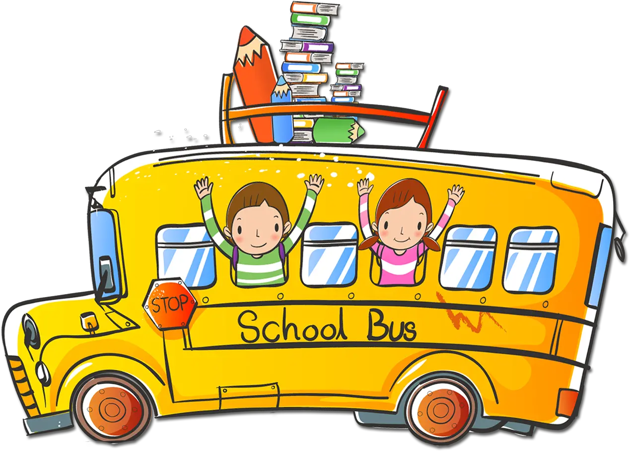 Cartoon School Bus Transparent Image Cartoon School Bus Png Bus Transparent