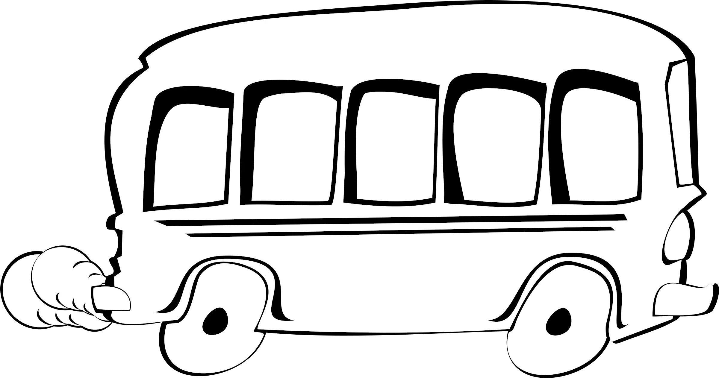 School Bus Driver Cartoon Drawing Drawing Of Bus Png Cartoon School Bus Outline Bus Png