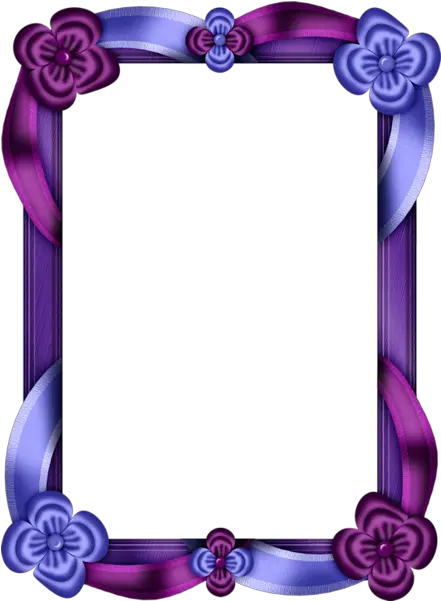 Purple And Blue Transparent Photo Frame Microsoft Word Border Templates Png Blue Frame Transparent