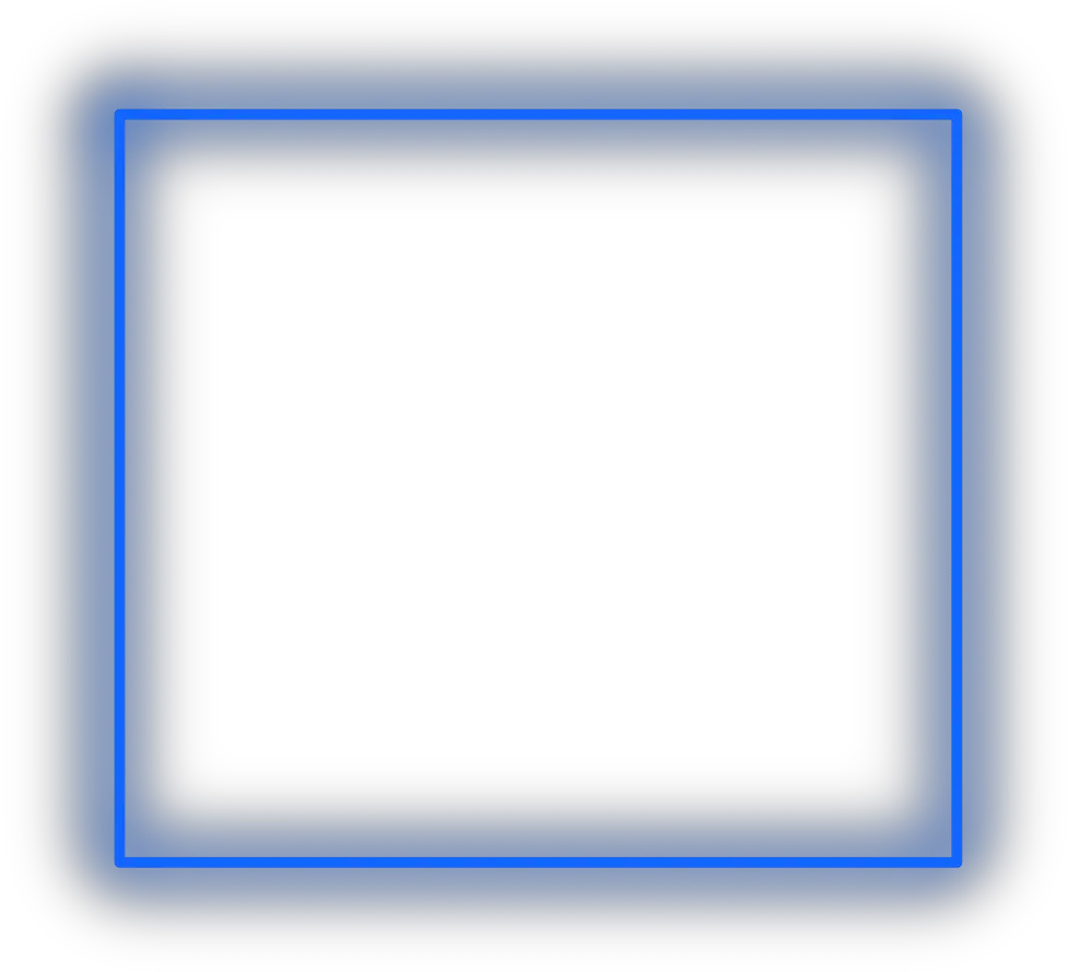 Sticker Neon Square Blue Freetoedit Frame Border Geomet Circle Png Square Frame Png