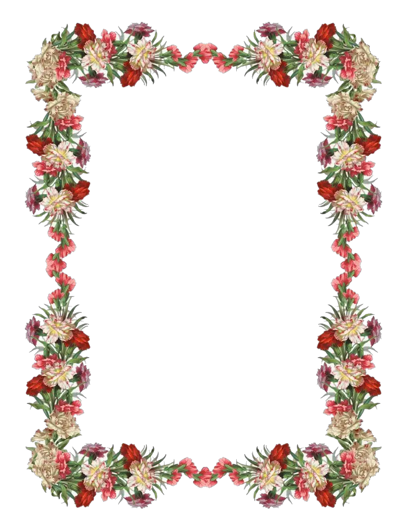 Vintage Christmas Frame Png 1 Image Border Flower Design Png Christmas Frame Transparent