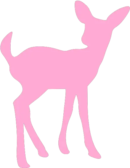 Pink Deer Image Clip Art Vector Clip Art Baby Deer Pink Silhouette Png Deer Transparent