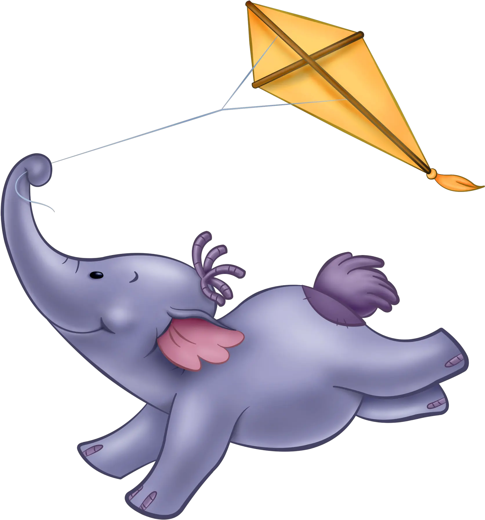 Cute Elephant Png Cartoon Picture Pics Winnie The Pooh Flying Yee Dinosaur Png