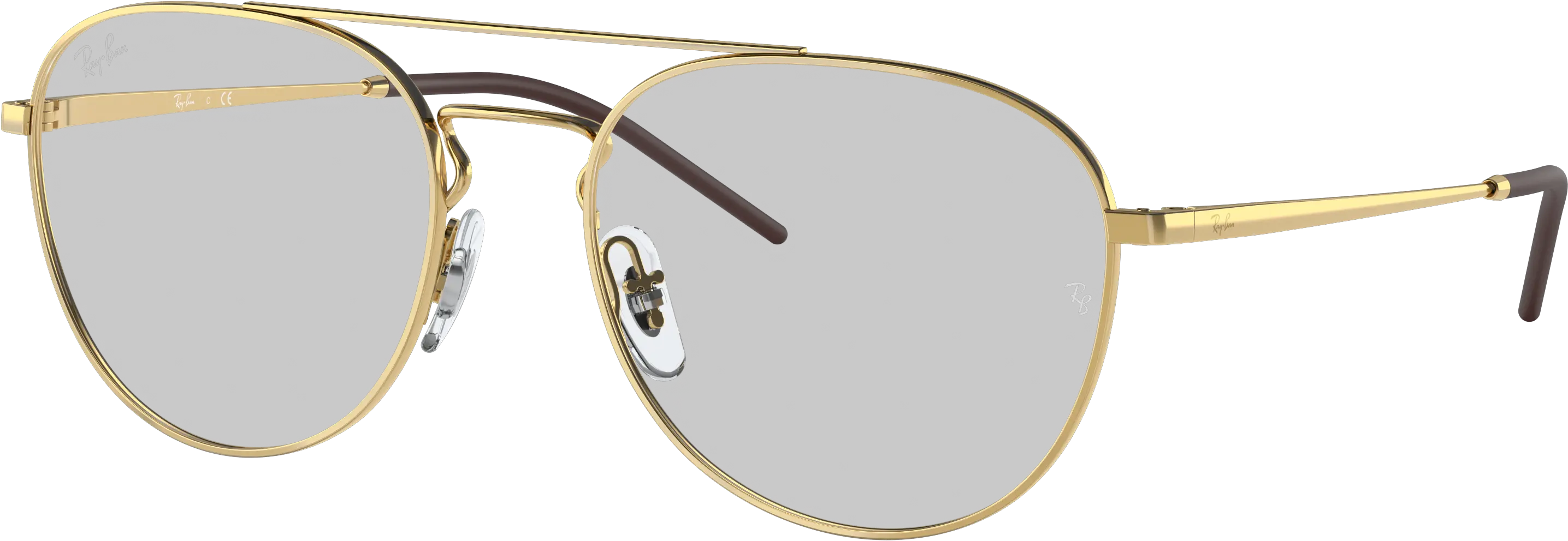 Rb6414 Eyeglasses With Gold Frame Ray Ban Png Eye Glasses Icon