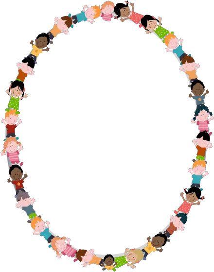 Pf12c Carton Kids Ellipse Shape Portrait Photo Frame Kids Portrait Frame Png Portrait Frame Png