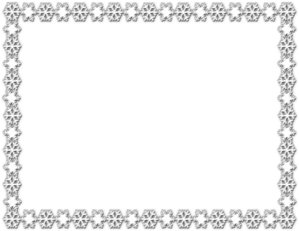 Snowflakes Frame Png Picture Transparent Lace Rectangle Border Snowflake Frame Png