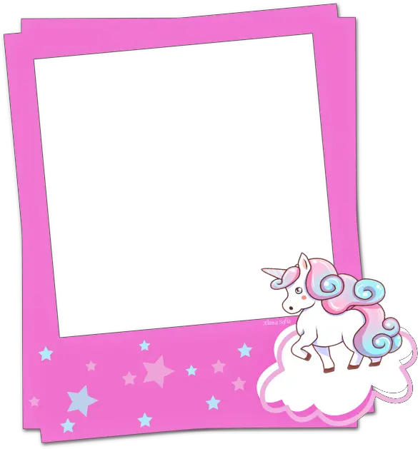 Picsart Edits Polaroid Frame Unicorn Frames Clip Unicorn Frame Png Frame Transparent