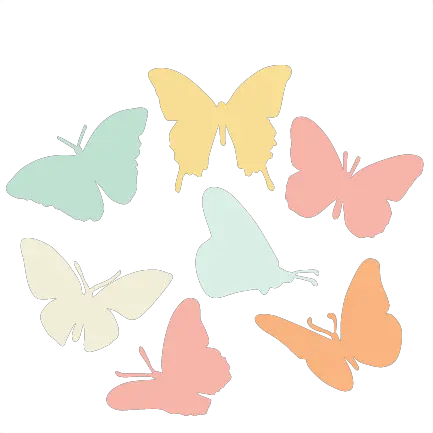 Butterfly Silhouette Set Svg Scrapbook Free Butterfly Silhouette Svg Cut File Png Butterfly Silhouette Png