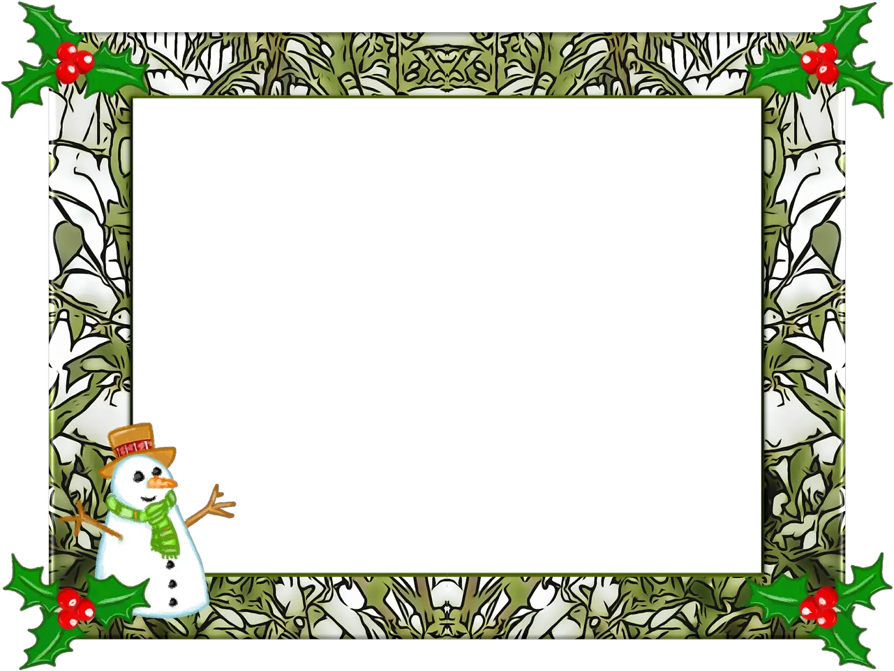 Christmas Frame Holly Christmas Frame 2019 Png Christmas Frame Png