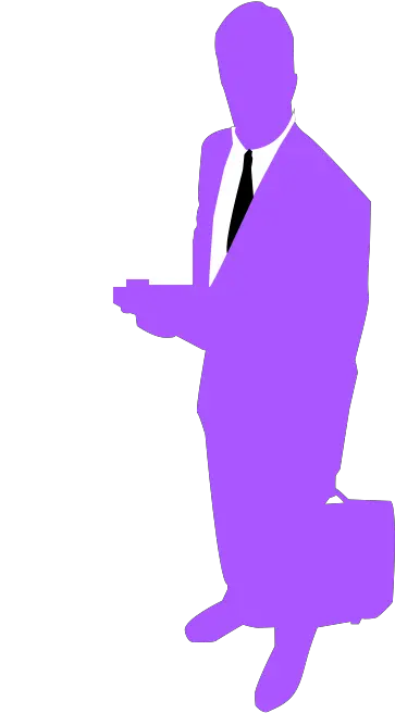 Standing Business Man Silhouette Png Purple Silhouette Man Suit Businessman Silhouette Png