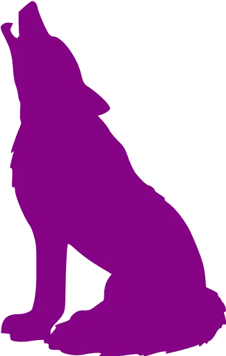 Purple Wolf Icon Free Purple Animal Icons Howling Wolf Silhouette Png Wolf Silhouette Png