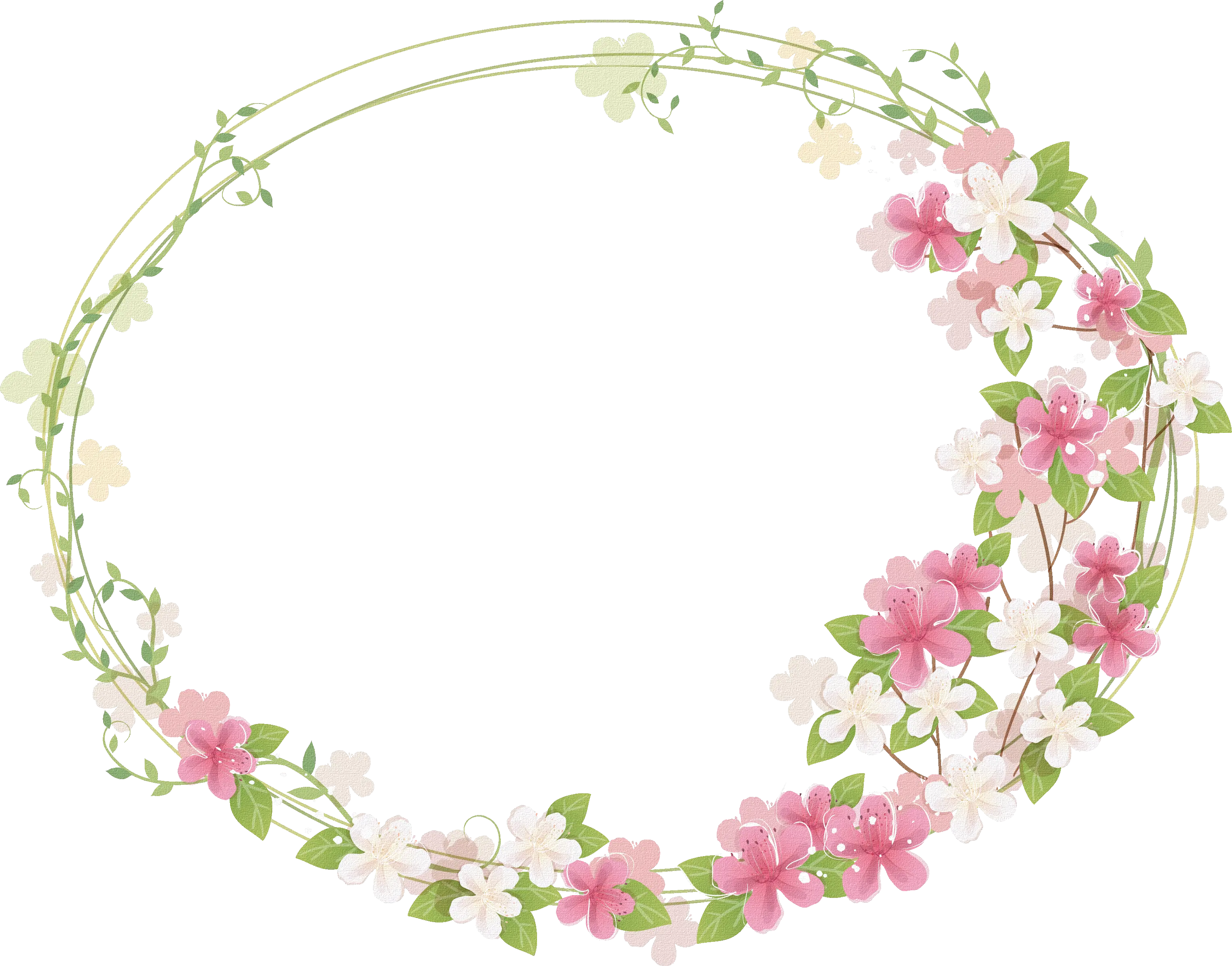 Download Floral Frame Png Photos For Designing Projects Floral Frame Transparent Background Oval Frame Png